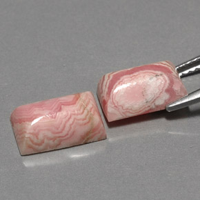  ct natürliche mehrfarbiger Rhodochrosit-Edelsteine, Baguette, Lichtundurchlässig