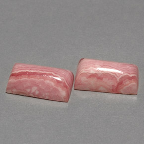  ct natürliche mehrfarbiger Rhodochrosit-Edelsteine, Baguette, Lichtundurchlässig