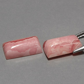  ct natürliche mehrfarbiger Rhodochrosit-Edelsteine, Baguette, Lichtundurchlässig