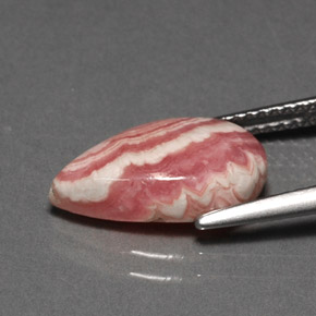 9,17 ctw natürlicher Mehrfarbig Rhodochrosit, Birnenform, Lichtundurchlässig