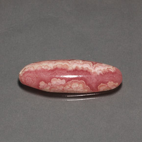 19,58 ctw natürlicher mehrfarbiger Rhodochrosit, Oval Schliff, Lichtundurchlässig