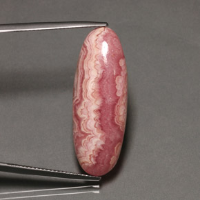 19,58 ctw natürlicher mehrfarbiger Rhodochrosit, Oval Schliff, Lichtundurchlässig