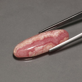 19,58 ctw natürlicher mehrfarbiger Rhodochrosit, Oval Schliff, Lichtundurchlässig