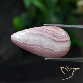 9,17 ctw natürlicher Mehrfarbig Rhodochrosit, Birnenform, Lichtundurchlässig