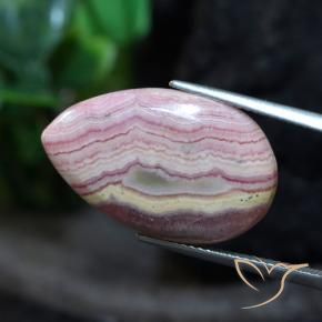9,17 ctw natürlicher Mehrfarbig Rhodochrosit, Birnenform, Lichtundurchlässig