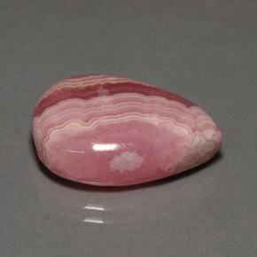 18,30 ctw natürlicher mehrfarbiger Rhodochrosit, Birnenform, Lichtundurchlässig