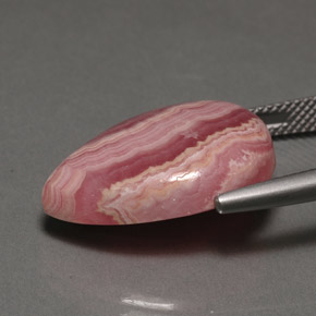18,30 ctw natürlicher mehrfarbiger Rhodochrosit, Birnenform, Lichtundurchlässig