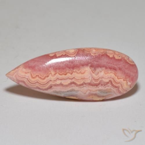 9,17 ctw natürlicher Mehrfarbig Rhodochrosit, Birnenform, Lichtundurchlässig