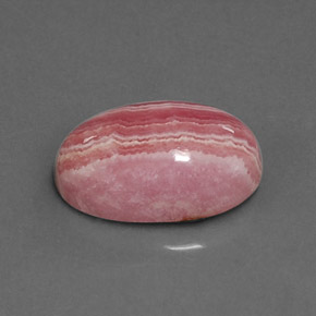 6,80 ctw natürlicher mehrfarbiger Rhodochrosit, Oval Schliff, Lichtundurchlässig