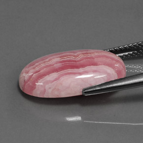 8,66 ctw natürlicher mehrfarbiger Rhodochrosit, Oval Schliff, Lichtundurchlässig