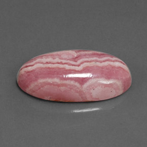9,70 ctw natürlicher mehrfarbiger Rhodochrosit, Oval Schliff, Lichtundurchlässig