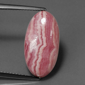 9,70 ctw natürlicher mehrfarbiger Rhodochrosit, Oval Schliff, Lichtundurchlässig