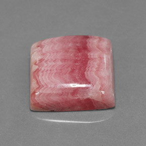 10,17 ctw natürlicher mehrfarbiger Rhodochrosit, Quadrat, Lichtundurchlässig