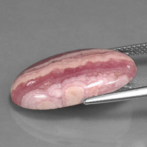 9,17 ctw natürlicher Mehrfarbig Rhodochrosit, Oval Schliff, Lichtundurchlässig