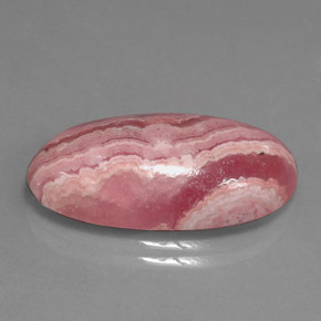 15,90 ctw natürlicher mehrfarbiger Rhodochrosit, Oval Schliff, Lichtundurchlässig
