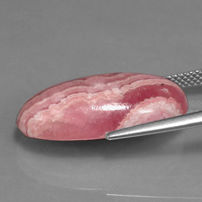 15,90 ctw natürlicher mehrfarbiger Rhodochrosit, Oval Schliff, Lichtundurchlässig