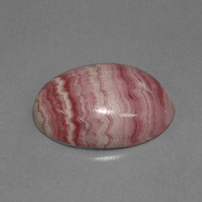 9,17 ctw natürlicher Mehrfarbig Rhodochrosit, Oval Schliff, Lichtundurchlässig