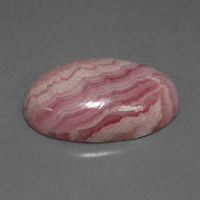 17,47 ctw natürlicher rosafarbener Rhodochrosit, Oval Schliff, Lichtundurchlässig