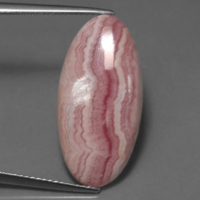 11,55 ctw natürlicher rosafarbener Rhodochrosit, Oval Schliff, Lichtundurchlässig