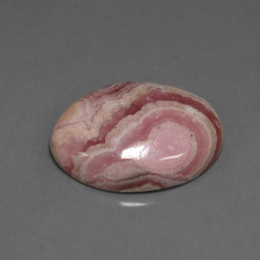 13,31 ctw natürlicher mehrfarbiger Rhodochrosit, Oval Schliff, Lichtundurchlässig