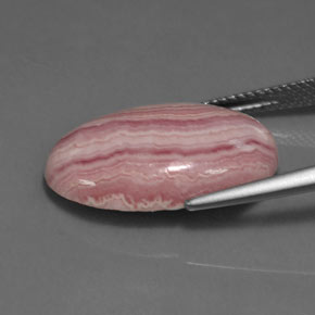 12,78 ctw natürlicher rosafarbener Rhodochrosit, Oval Schliff, Lichtundurchlässig