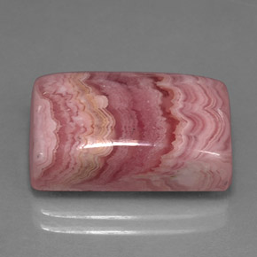 15,96 ctw natürlicher mehrfarbiger Rhodochrosit, Baguette, Lichtundurchlässig