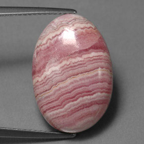 9,17 ctw natürlicher Multirose-rosa Rhodochrosit, Oval Schliff, Lichtundurchlässig