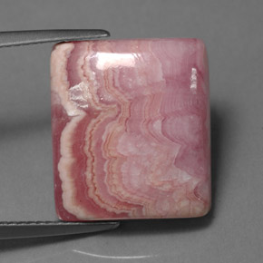 16,11 ctw natürlicher rosafarbener Rhodochrosit, Baguette, Lichtundurchlässig