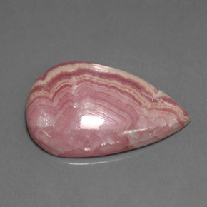 15,92 ctw natürlicher rosafarbener Rhodochrosit, Birnenform, Lichtundurchlässig