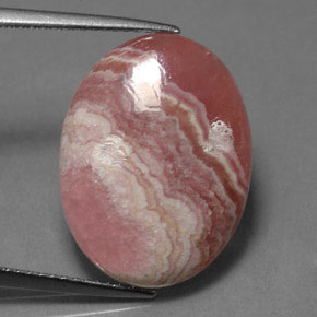 9,17 ctw natürlicher Mehrfarbig Rhodochrosit, Oval Schliff, Lichtundurchlässig