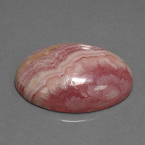 16,89 ctw natürlicher rosafarbener Rhodochrosit, Oval Schliff, Lichtundurchlässig