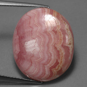 9,17 ctw natürlicher Mehrfarbig Rhodochrosit, Oval Schliff, Lichtundurchlässig