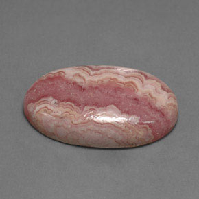 17,68 ctw natürlicher rosafarbener Rhodochrosit, Oval Schliff, Lichtundurchlässig