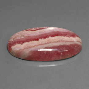 19,39 ctw natürlicher rosafarbener Rhodochrosit, Oval Schliff, Lichtundurchlässig