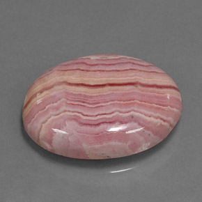 9,95 ctw natürlicher mehrfarbiger Rhodochrosit, Oval Schliff, Lichtundurchlässig