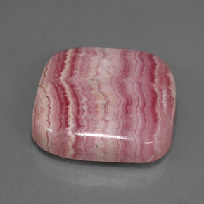 27,63 ctw natürlicher mehrfarbiger Rhodochrosit, Kissenschliff, Lichtundurchlässig
