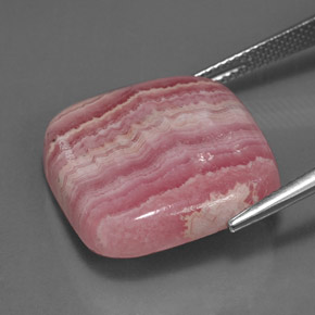 27,63 ctw natürlicher mehrfarbiger Rhodochrosit, Kissenschliff, Lichtundurchlässig