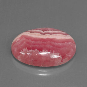 26,18 ctw natürlicher mehrfarbiger Rhodochrosit, Oval Schliff, Lichtundurchlässig