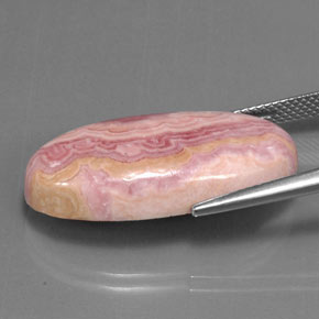 9,17 ctw natürlicher Mehrfarbig Rhodochrosit, Oval Schliff, Lichtundurchlässig