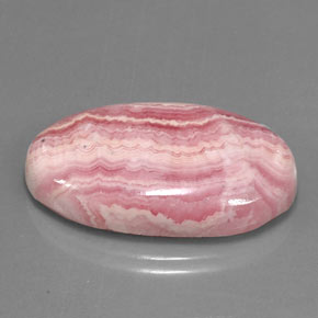29,88 ctw natürlicher mehrfarbiger Rhodochrosit, Oval Schliff, Lichtundurchlässig