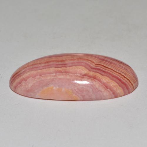 23,40 ctw natürlicher mehrfarbiger Rhodochrosit, Oval Schliff, Lichtundurchlässig