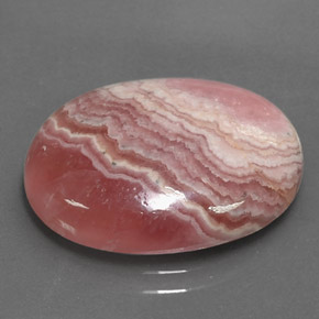 14,12 ctw natürlicher mehrfarbiger Rhodochrosit, Oval Schliff, Lichtundurchlässig