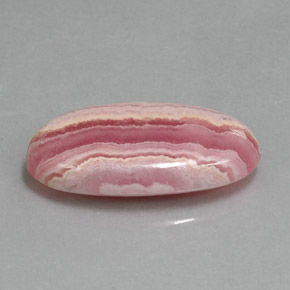 18,47 ctw natürlicher rosafarbener Rhodochrosit, Oval Schliff, Lichtundurchlässig