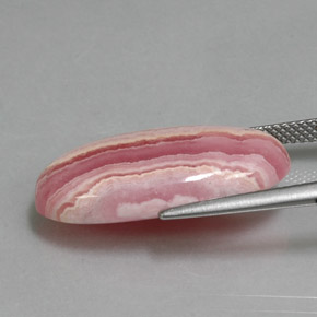 18,47 ctw natürlicher rosafarbener Rhodochrosit, Oval Schliff, Lichtundurchlässig