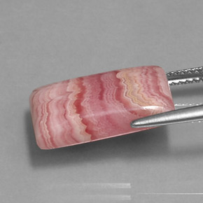 9,17 ctw natürlicher Multirose-rosa Rhodochrosit, Baguette, Lichtundurchlässig