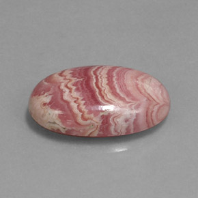 9,17 ctw natürlicher Mehrfarbig Rhodochrosit, Oval Schliff, Lichtundurchlässig
