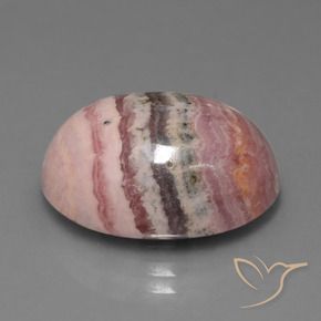 24,26 ctw natürlicher mehrfarbiger Rhodochrosit, Oval Schliff, Lichtundurchlässig