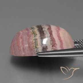 24,26 ctw natürlicher mehrfarbiger Rhodochrosit, Oval Schliff, Lichtundurchlässig