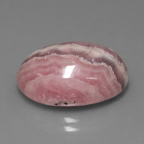 15,61 ctw natürlicher mehrfarbiger Rhodochrosit, Oval Schliff, Lichtundurchlässig