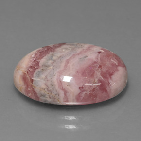 13,41 ctw natürlicher mehrfarbiger Rhodochrosit, Oval Schliff, Lichtundurchlässig